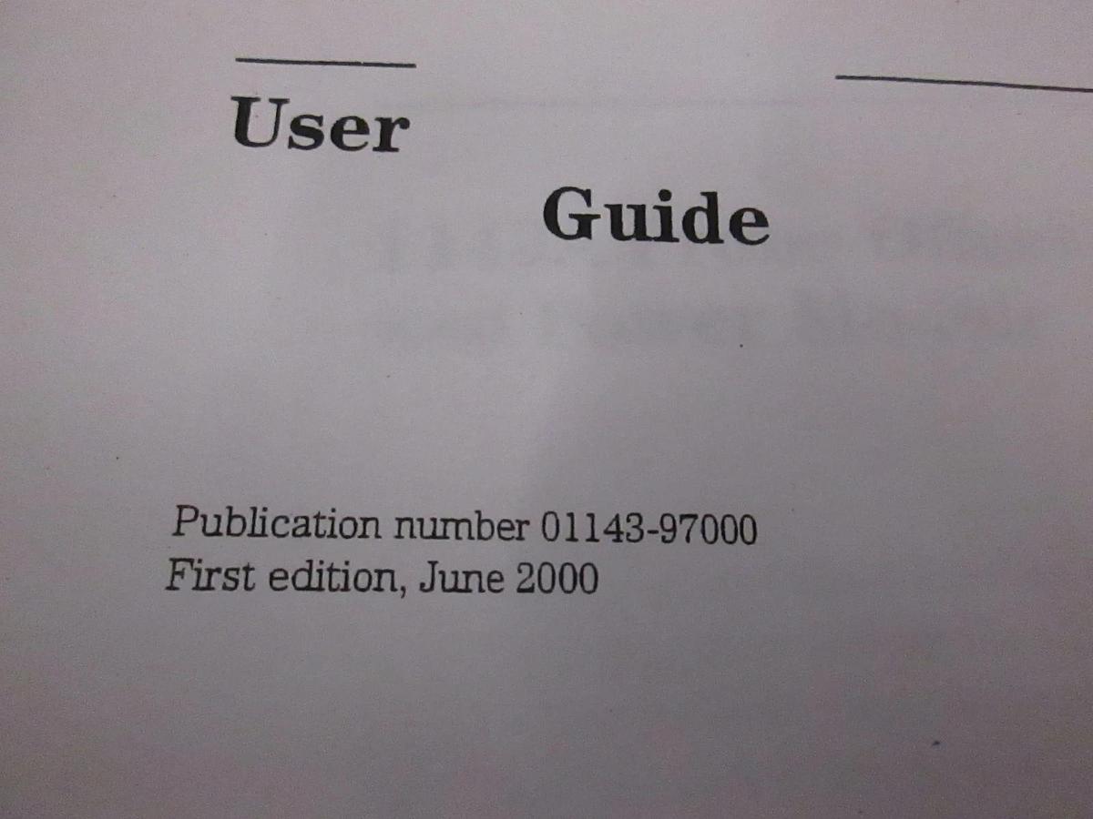 Used HP 1143A Probe Offset Control and Power Module User's Guide, Used