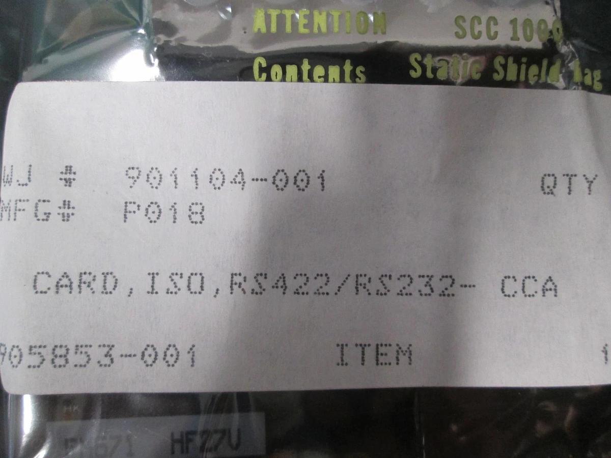 Watkins Johnson, Card, 901103-001, ISO, RS422/RS232-CCA, New