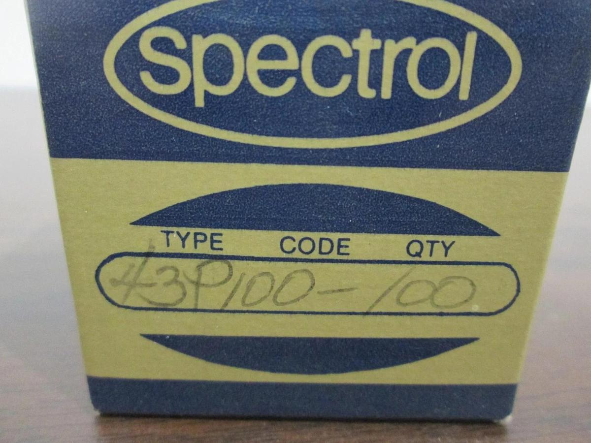Spectrol, 43P100, 10 Ohm Trimmer, New, Lot of 100