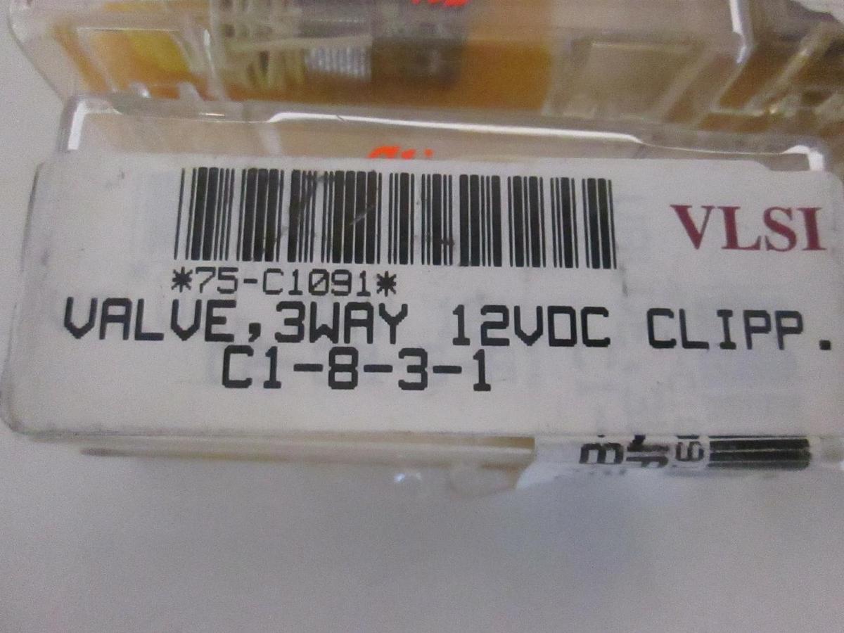 Used Clippard, 3 Way Valve, 12 VDC, C1-8-3-1, New, Lot of 6