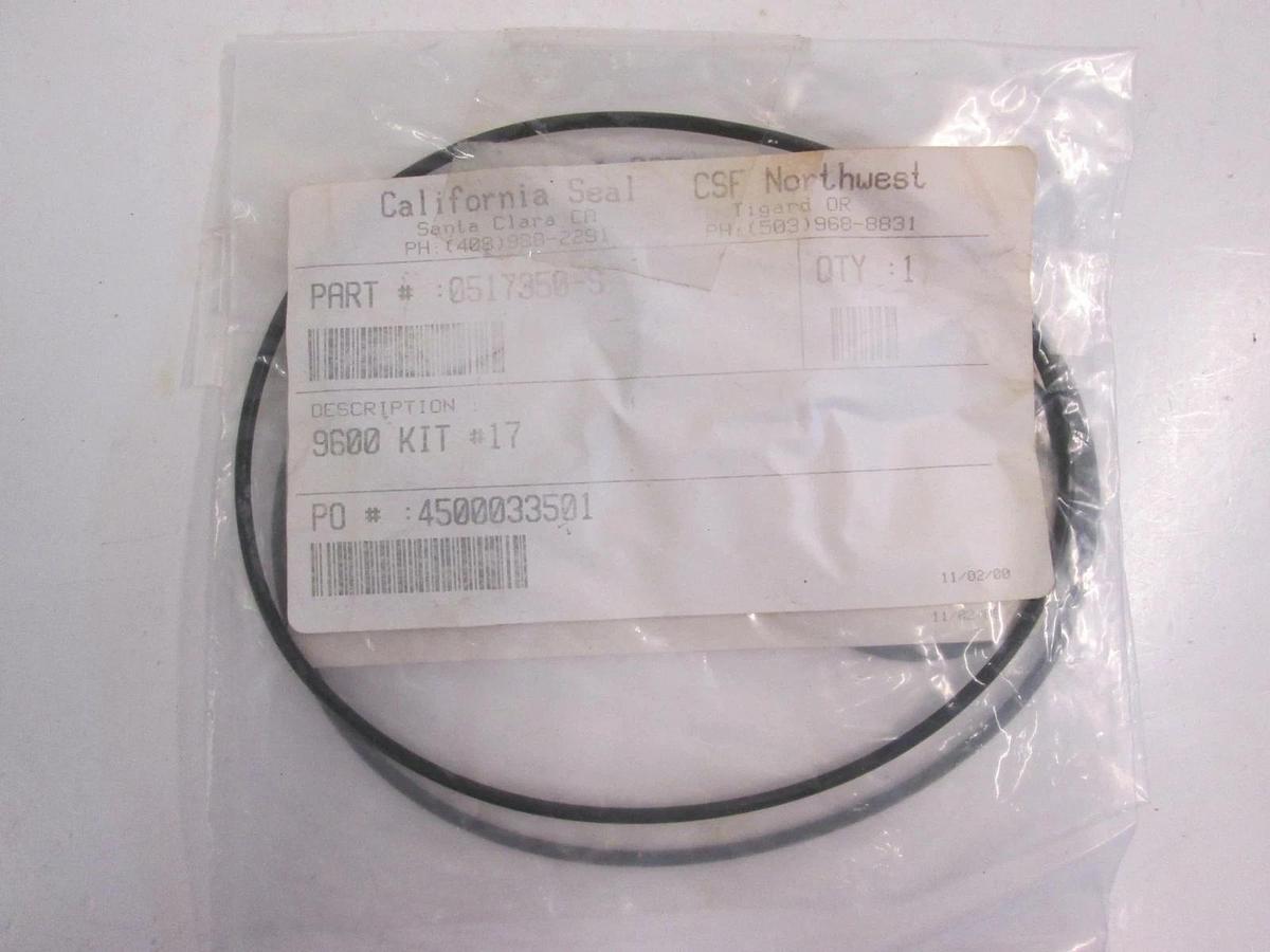 California Seal, 0517350, Silicone Black 9600 Kit #17, O-Ring Lot of 2