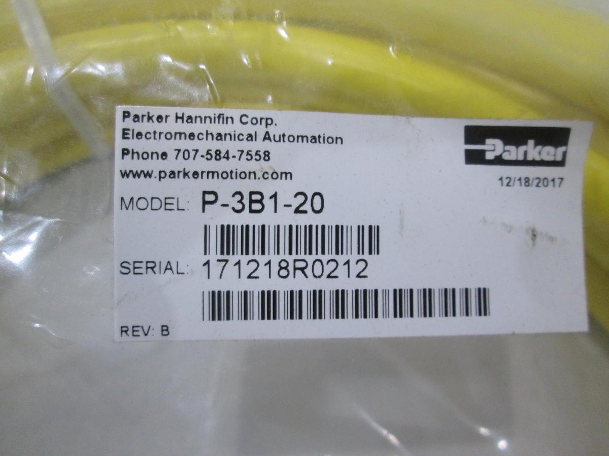 Used Parker Hannifin, P-3B1-20, Servo Cable, New