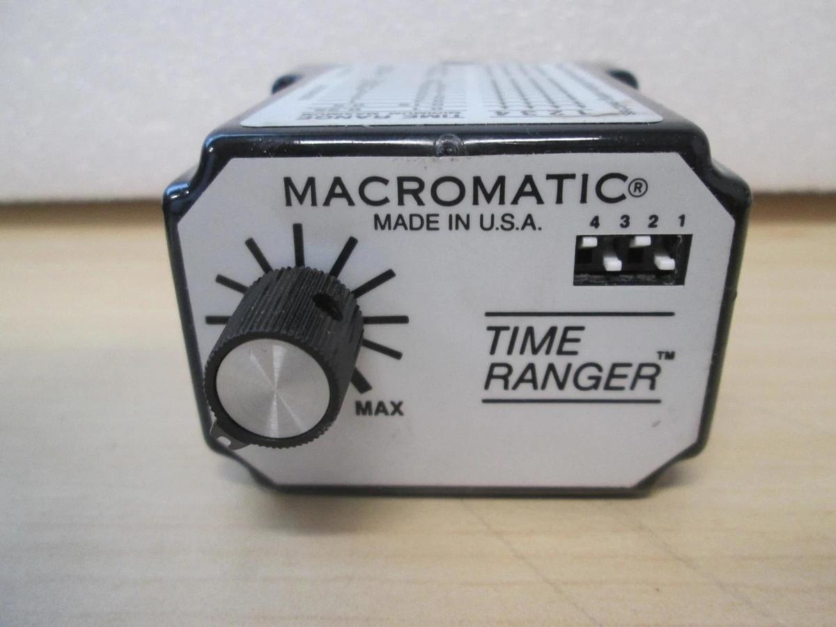 Used Macromatic, SS-60222, Time Ranger Relay, 120VAC/DC, Used