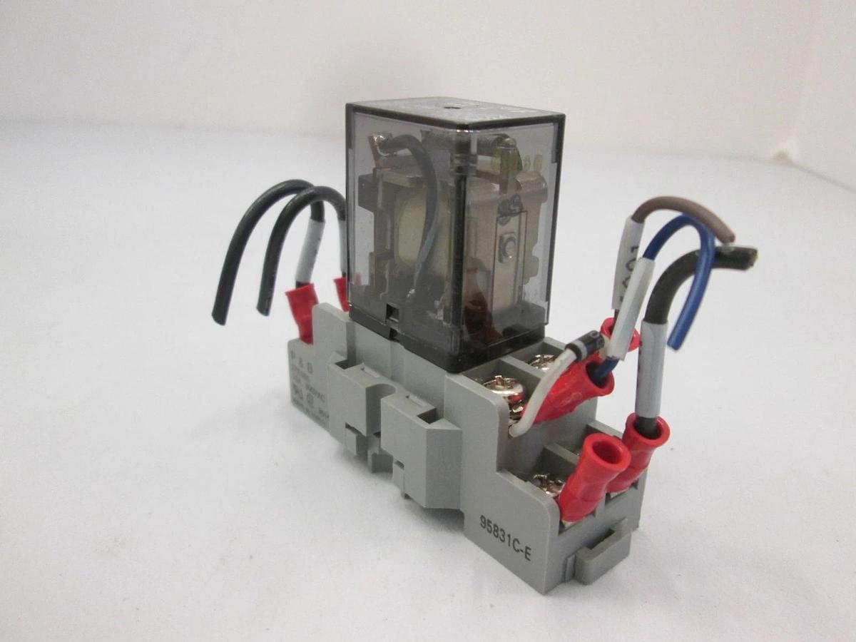 Used Potter & Brumfield, K10P-11D15-24, Relay w/ 27E895 Socket Base, 24VDC, Used
