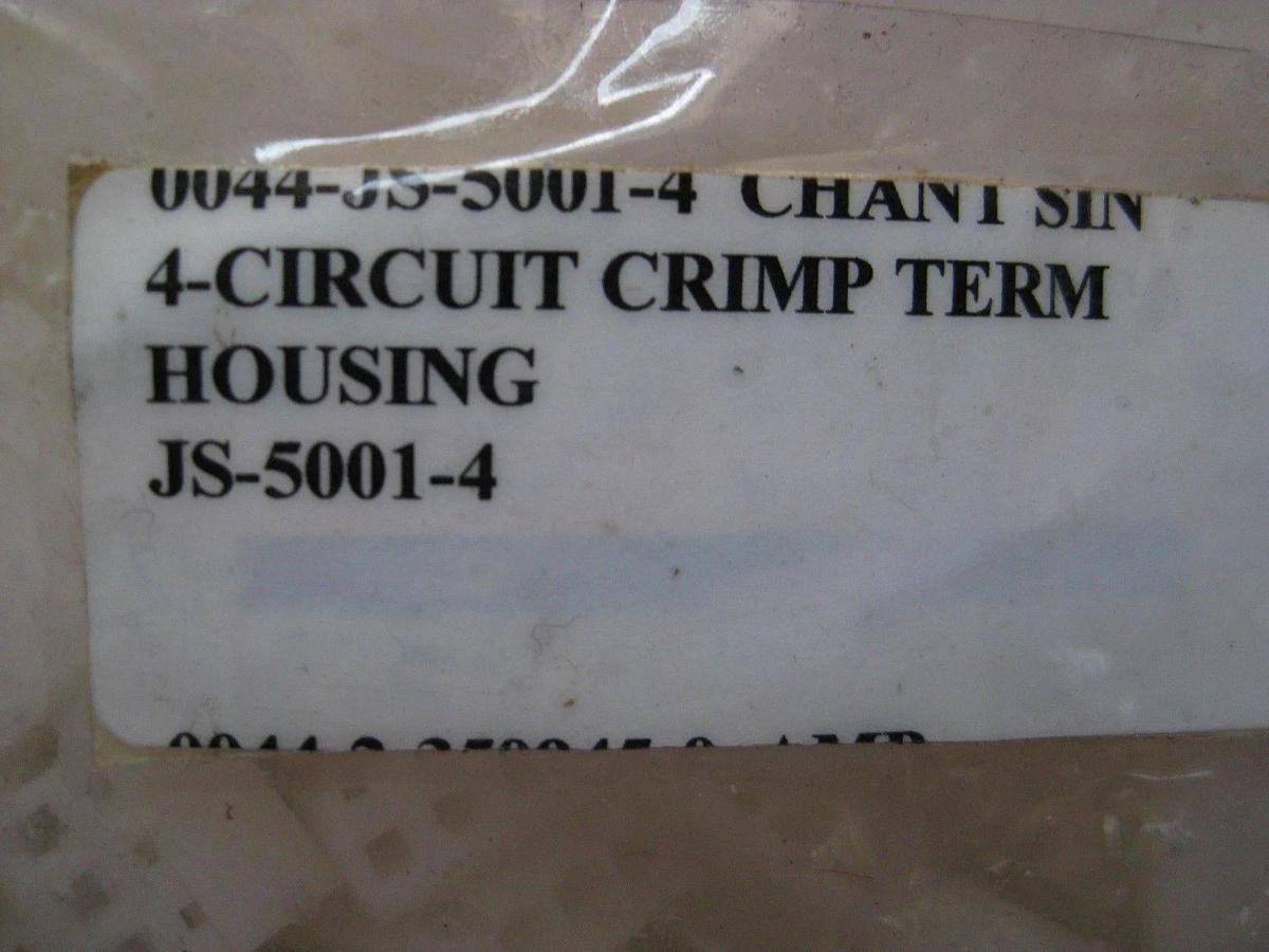 4 Position Crimp Term Housing JS-5001-4, Lot of 900+