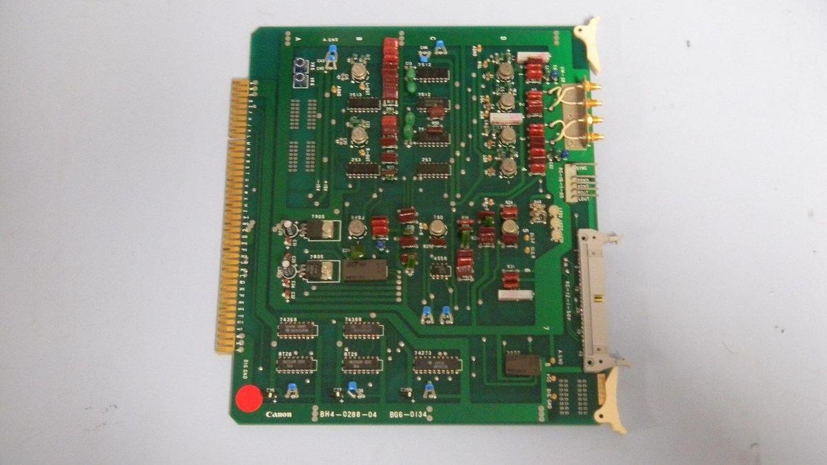 Used Canon BH4-0288-04, PCB Assembly, Working When Removed