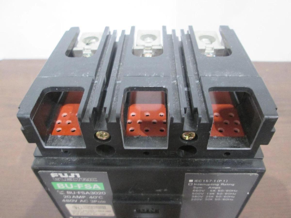 Used Fuji, BU-FSA3020, 20A, 3 Pole Circuit Breaker, 480V, Used
