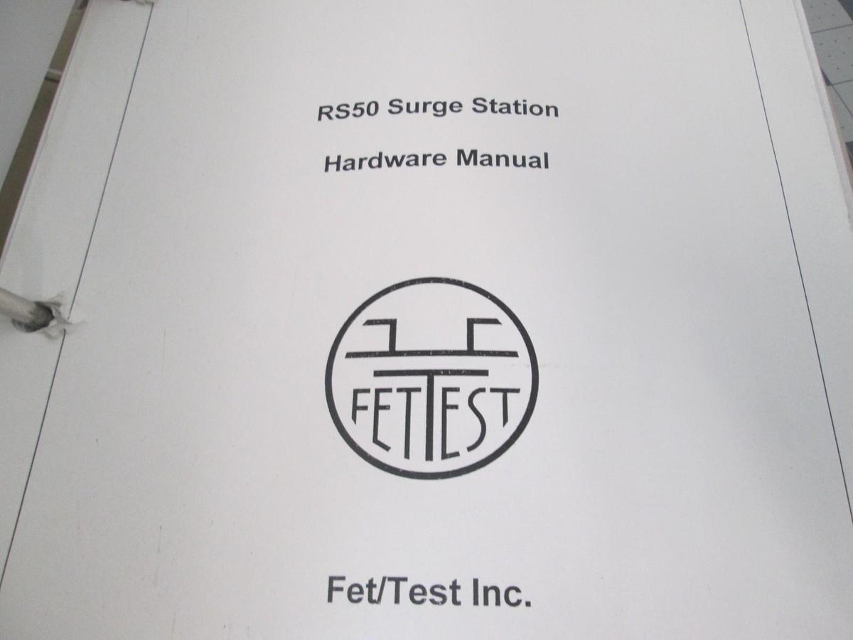 Used FetTest, RS50 Surge Station, Hardware Manual, Used