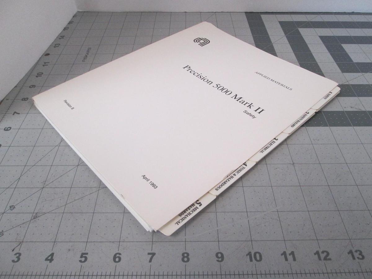 Used AMAT, Precision 5000 Mark II, Safety Manual, Used