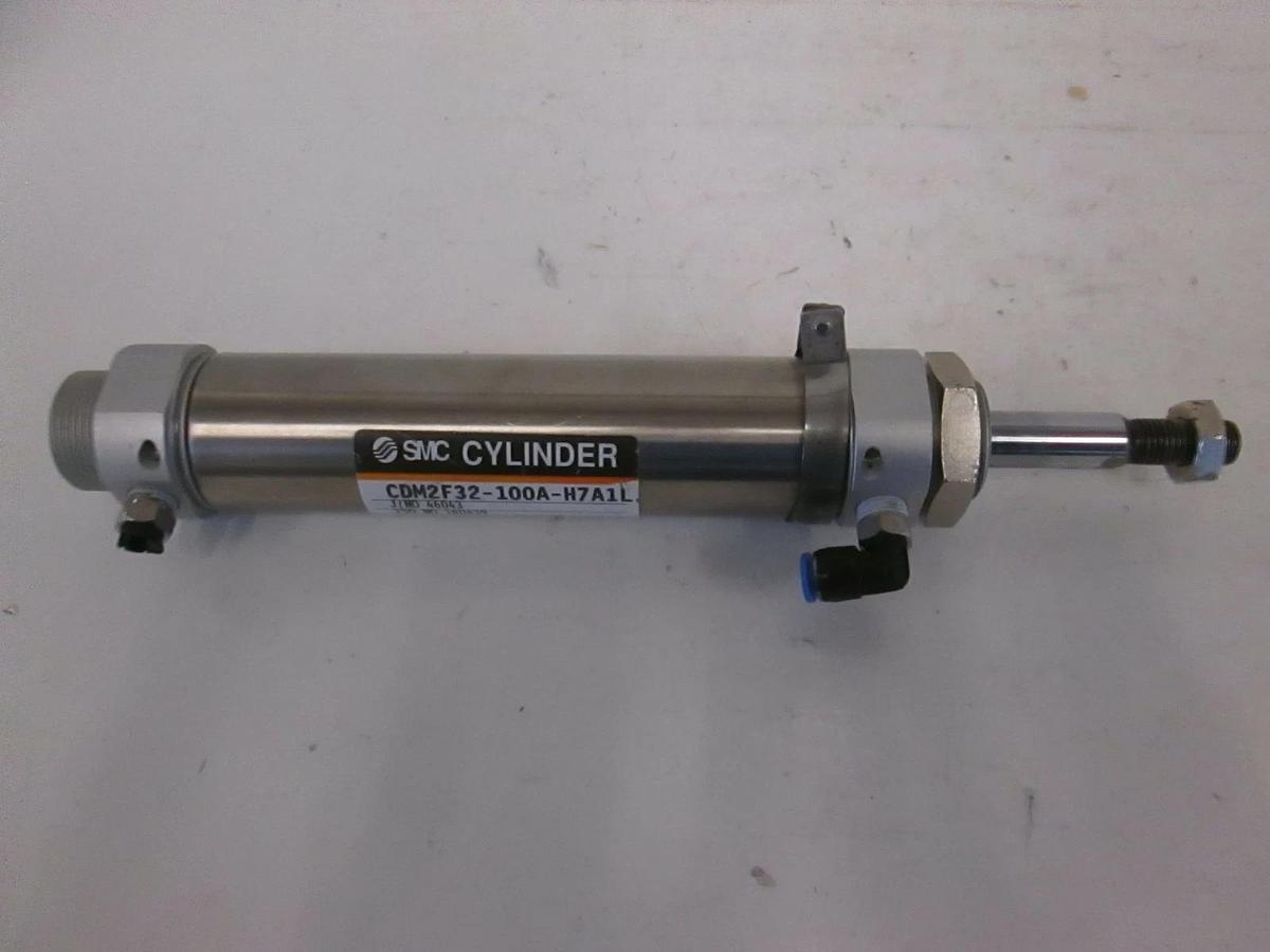Used SMC, CDM2F32-100A-H7A1L, Cylinder, Used