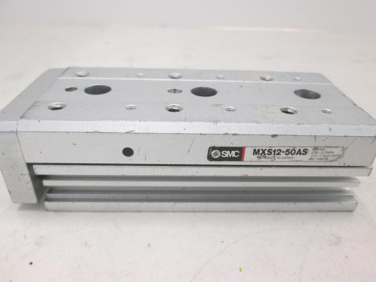 Used SMC, Slide Cylinder, MXS12-50AS, Used