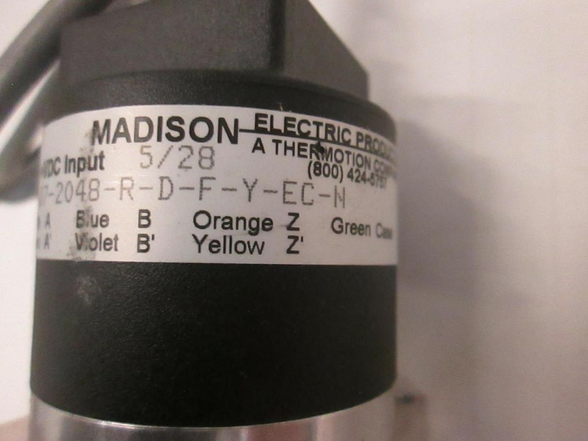 Used Madison Electric Stepper Motor, AE5-20-07-2048, Used