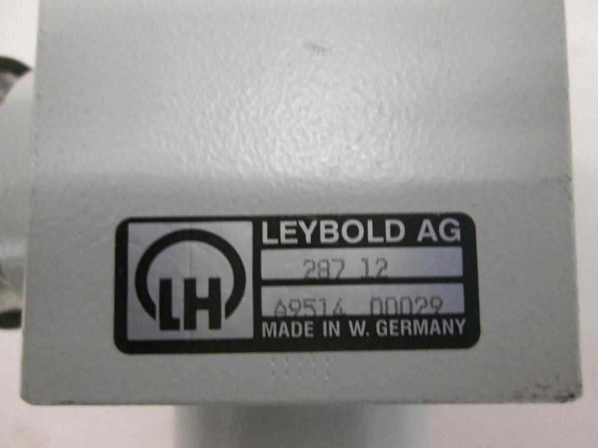 Used Leybold, 287 12, Sealed Vacuum Valve, Used