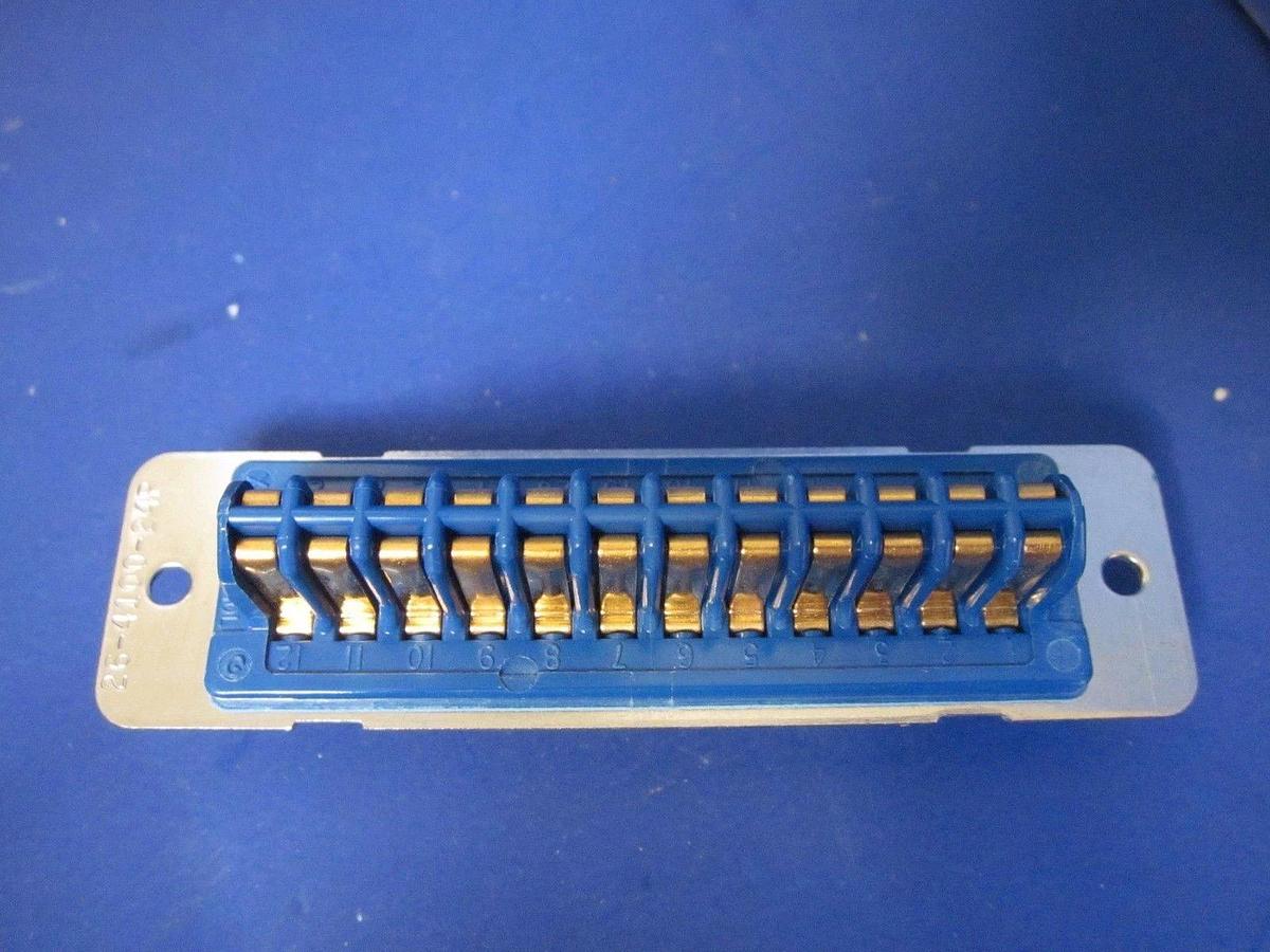 Used AMPHENOL 26-4100-24P Rectangular Power Connector, 24 Contacts, Lot of 2