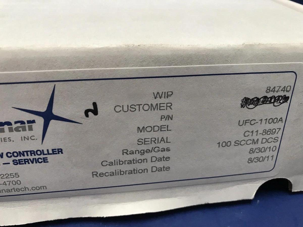 Used Unit UFC-1100A Mass Flow Controller DCS, 100 SCCM, Reburbished