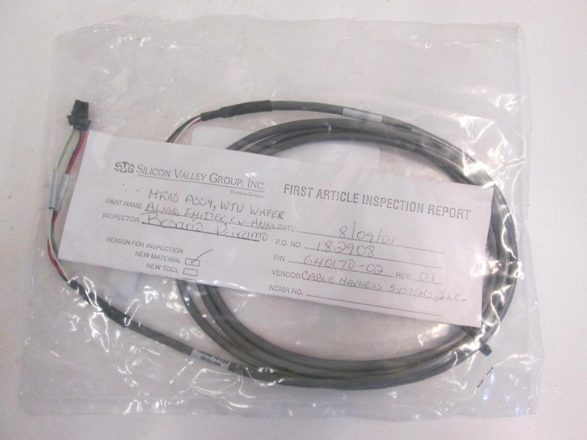 Used SVG Cable Harness Assy, WTU Wafer Align, Emitter, 640170-02, NIP