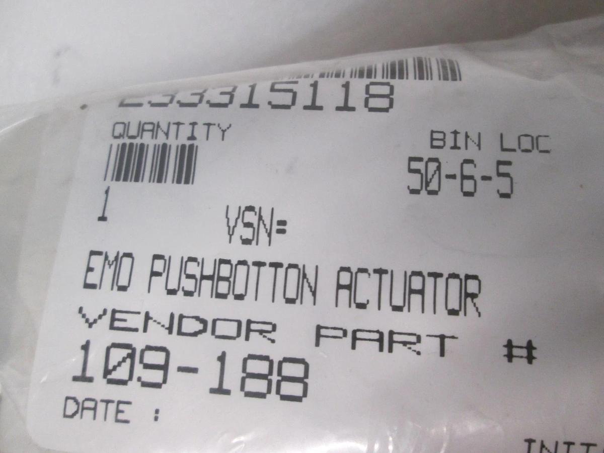 EAO, EMO Pushbutton Actuator, 109-188, New