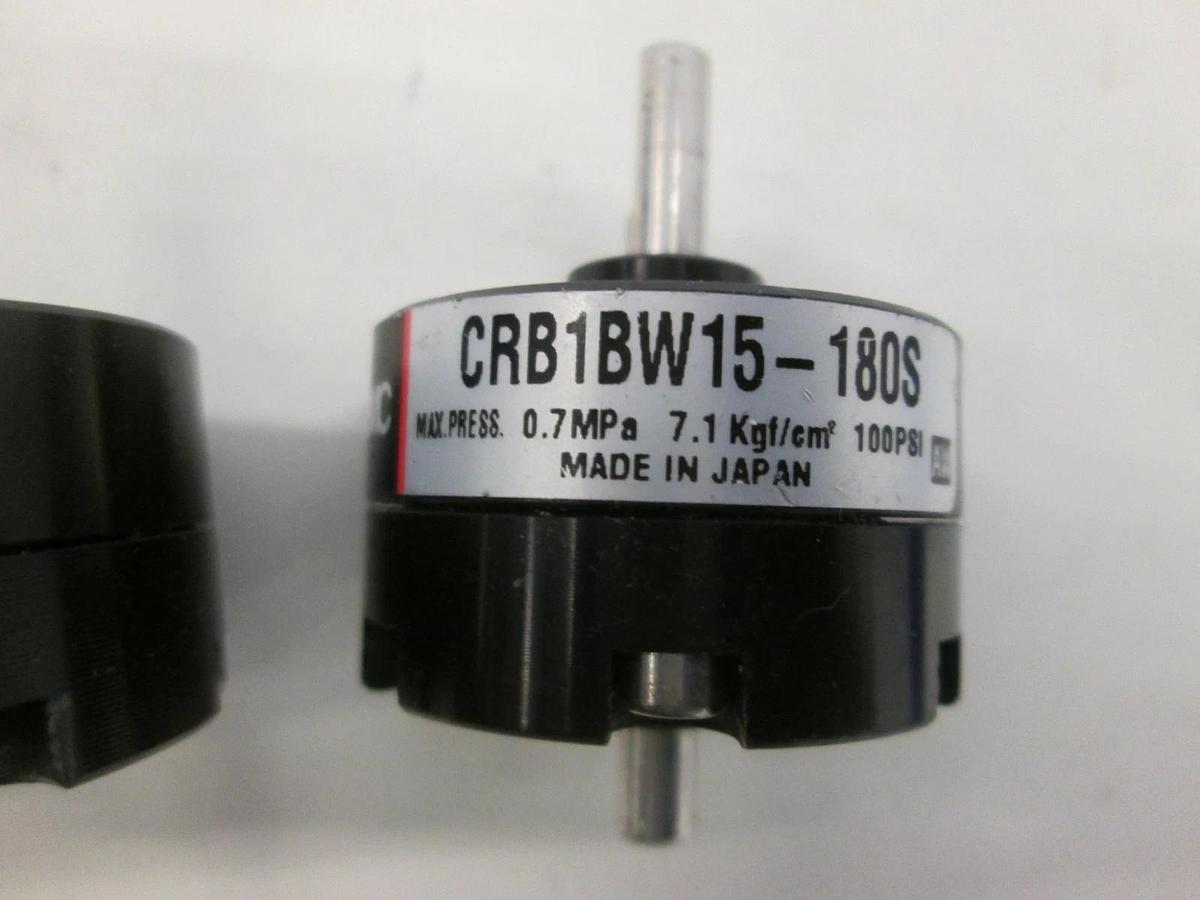 Used SMC, CRB1BW15-180S, Miniature Rotary Actuator, Used, Lot of 2
