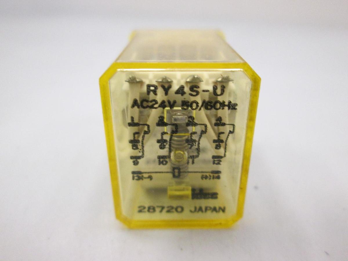 Used Idec, RY4S-U, Relay, AC24V, Used