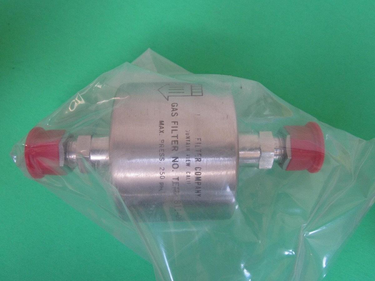 T.E.M. Gas Filter TEM-811-6MA, 3/8" Compression Seal, Teflon Membrane