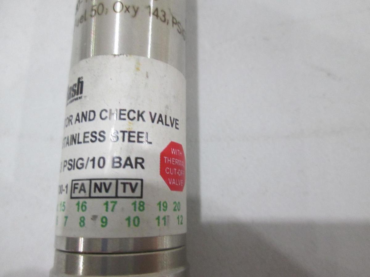 Used SuperFlash, Flash Arrestor and Check Valve, DGN SS, Oxygen, New