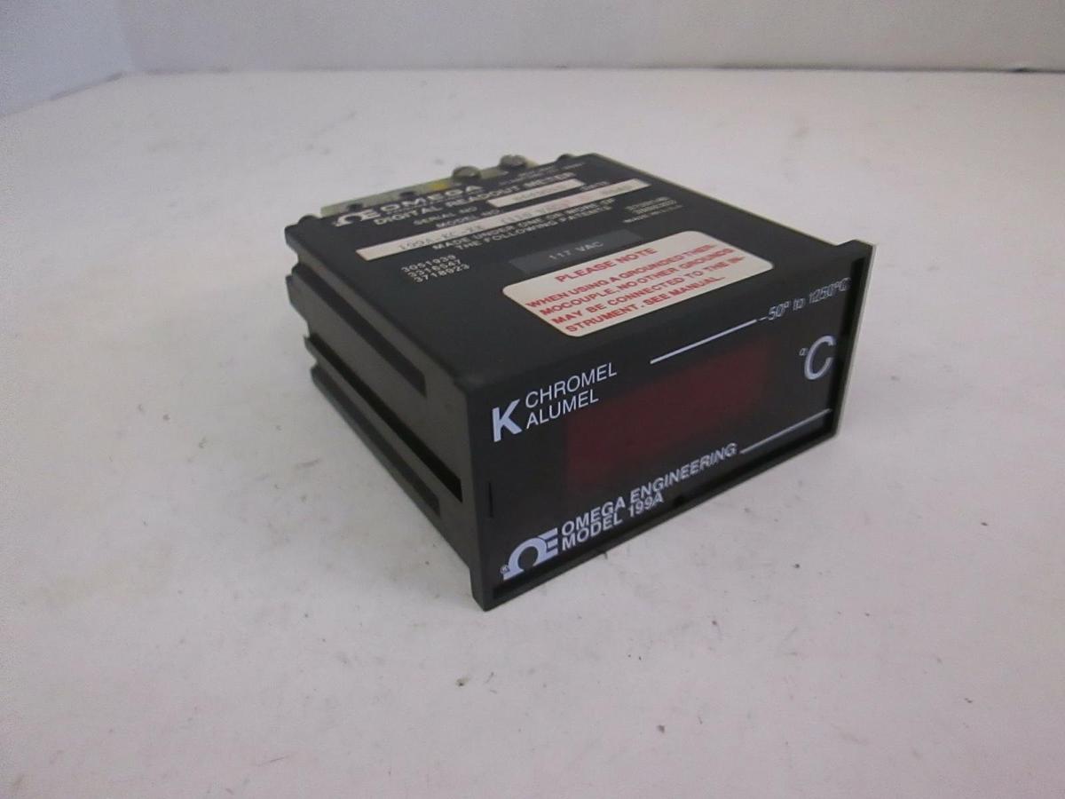 Used OMEGA Digital Readout Meter Model 199A, 199A-KC-XX, Used