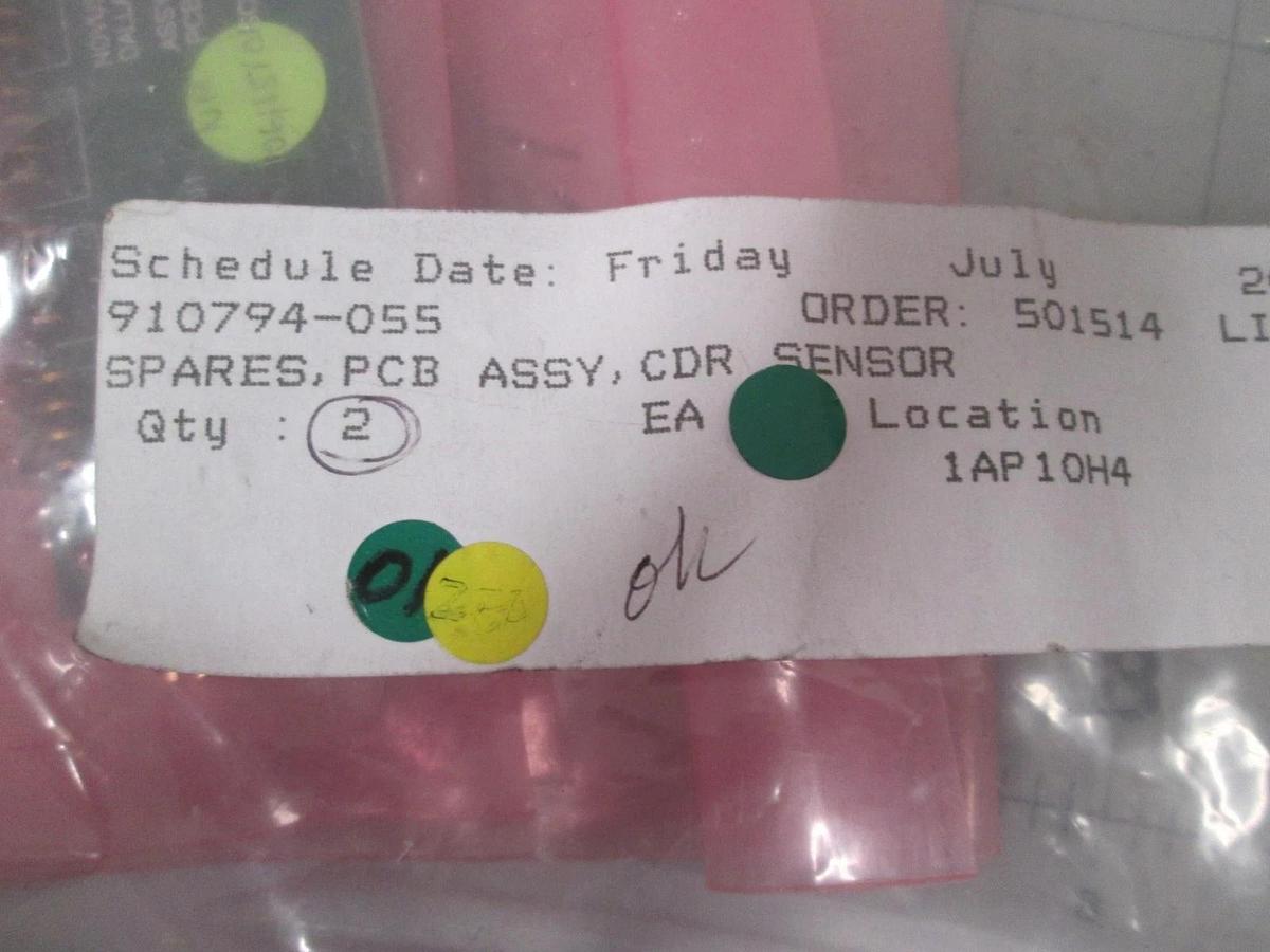 Used Novus Corp. 910794-055, CDR Sensor, PCB Assy, Used