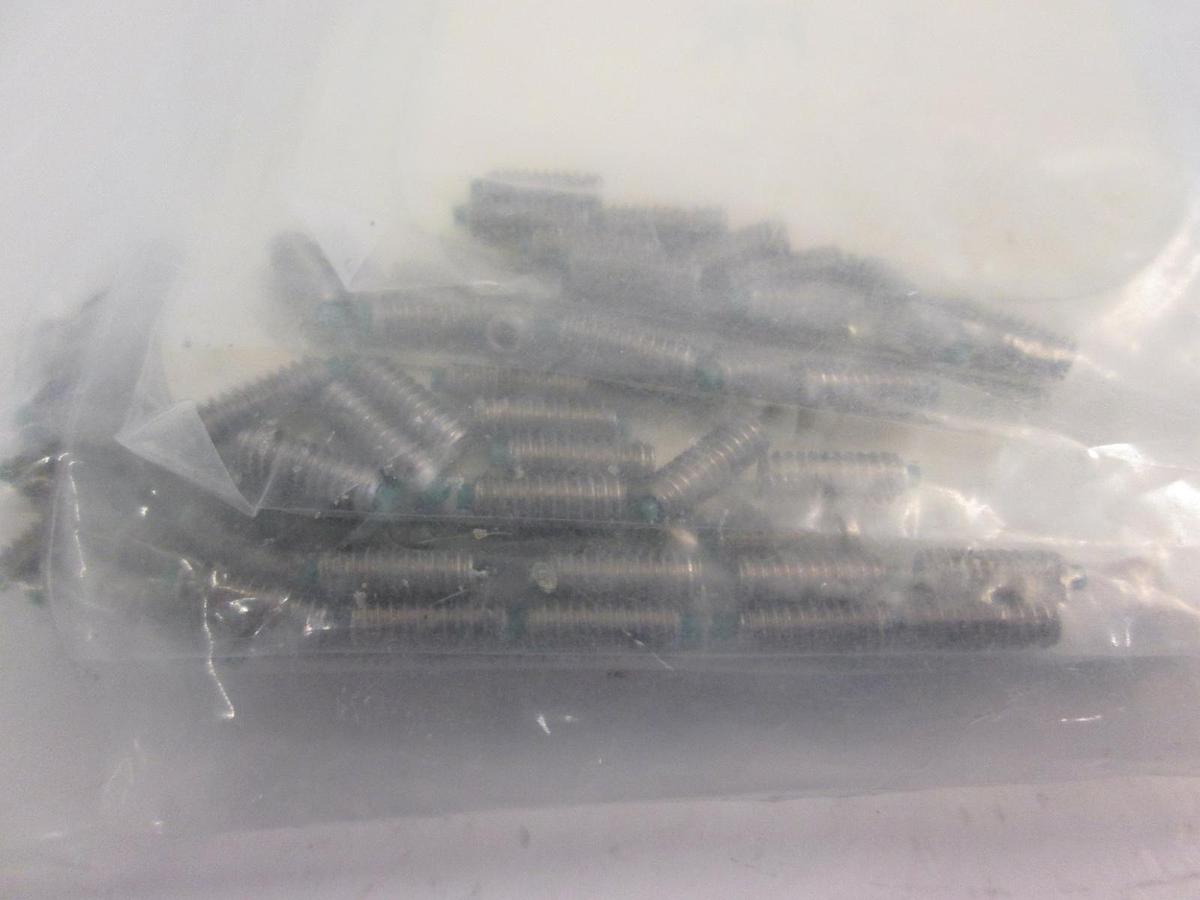 Used Buckley/QC Fasteners 6-32 X 3/8 Nylon Tip Steel Socket Set Screws, Lot of 20