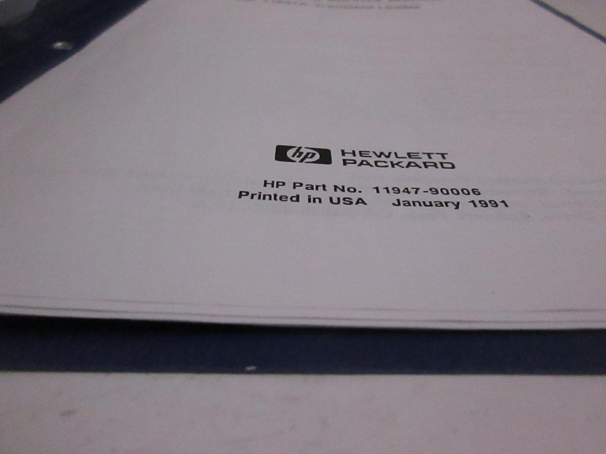 Used HP 11947A Transient Limiter Operation and Service Manual, Used