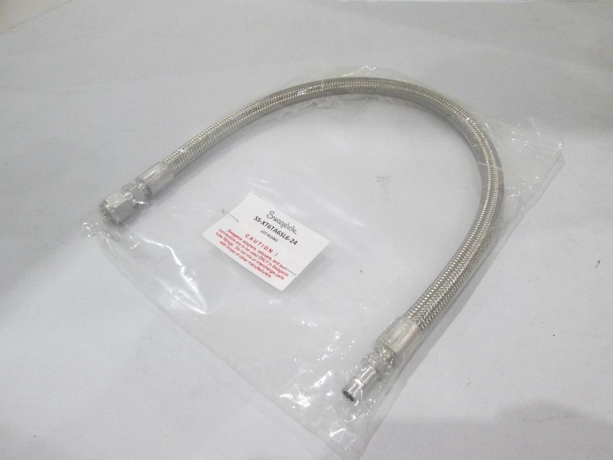 Used Swagelok, SS-XT6TA6SL6-24, Metal Core Hose, New