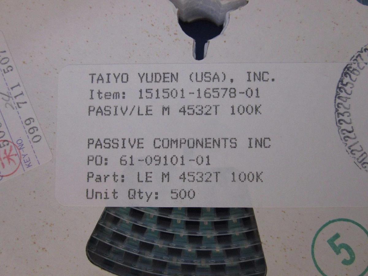 TAIYO YUDEN Ferri-Inductors Fixed Inductor LEM4532T100K, Box of 2000