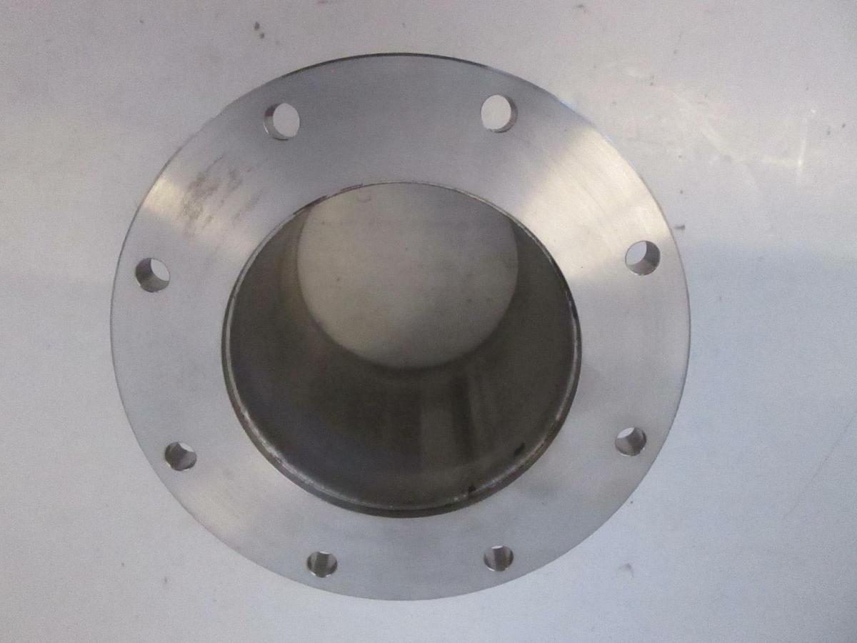 Used Stainless Steel Vacuum Pump Top Flange Adapter, Used