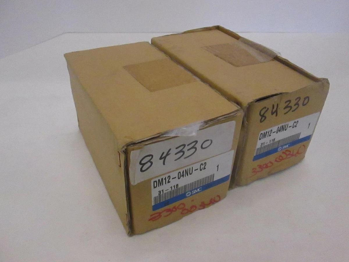 SMC, Multi-Connector w/ Cover, DM12-04NU-C2, New, Lot of 2