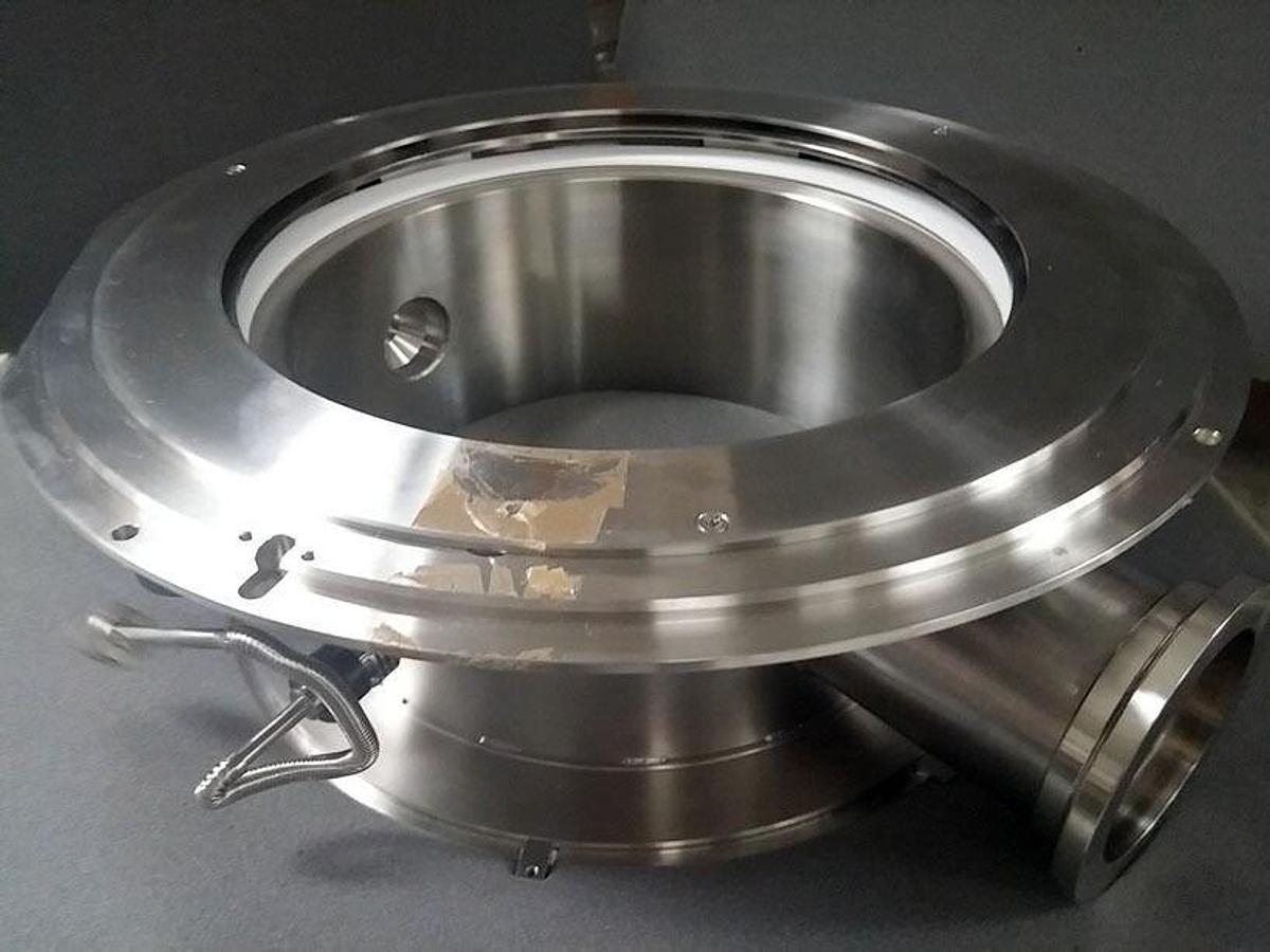 Used TEL Tokyo Electron Process Chamber Manifold Flange Plenum, Used
