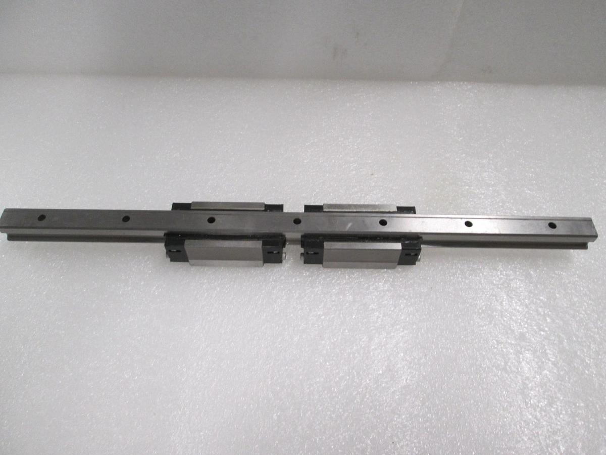 IKO, LRXDG12SL (2), Linear Bearing Guide Block w/ Guide Rail, New