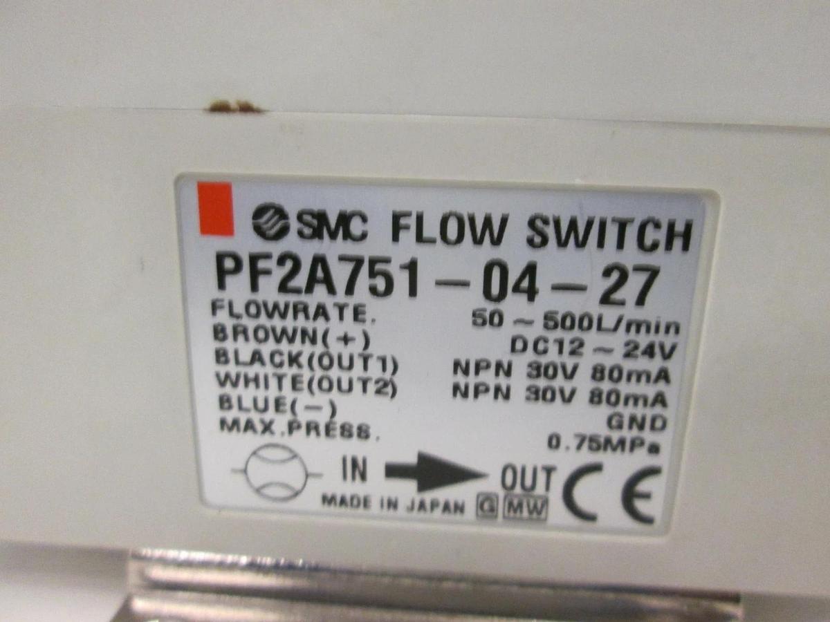 Used SMC, PF2A751-04-27, Digital Flow Switch, Used