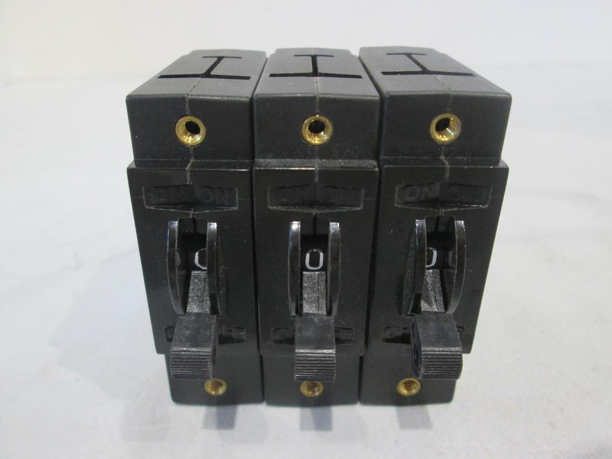 Potter & Brumfield, W91-X112-10, Single Pole Circuit Breaker, New, Lot of 3