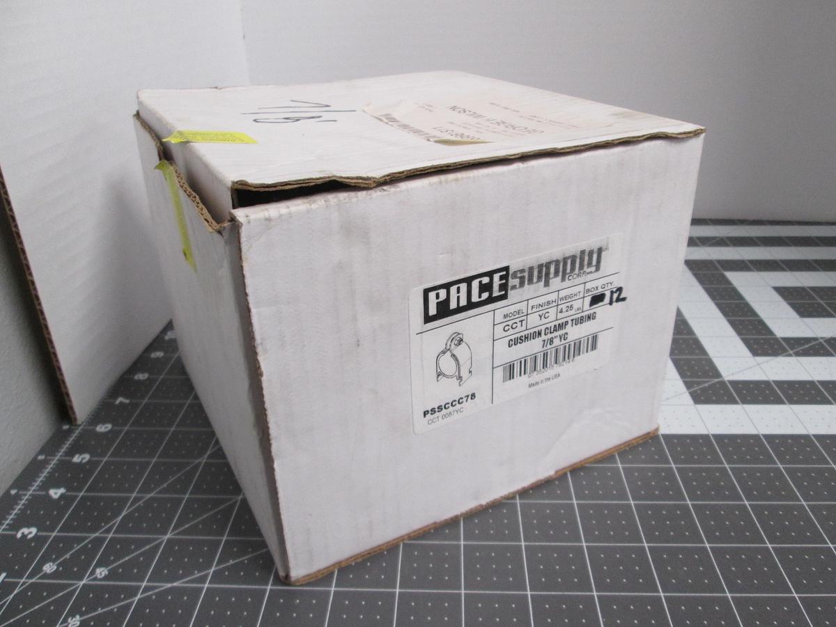 Pace Supply, PSCCC78, CCT 0087YC 7/8" YC, Cushion Clamp Tubing Lot of 12