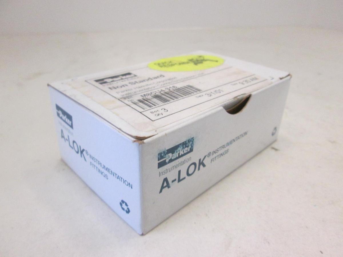 Parker, M8CU4-316, Union Coupling, Box of 3, New