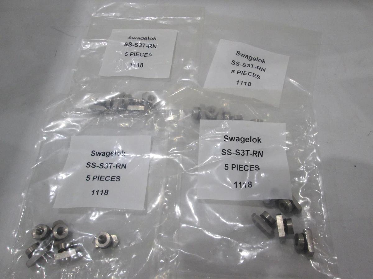 Swagelok, SS-S3T-RN, Fitting, New, Lot of 20