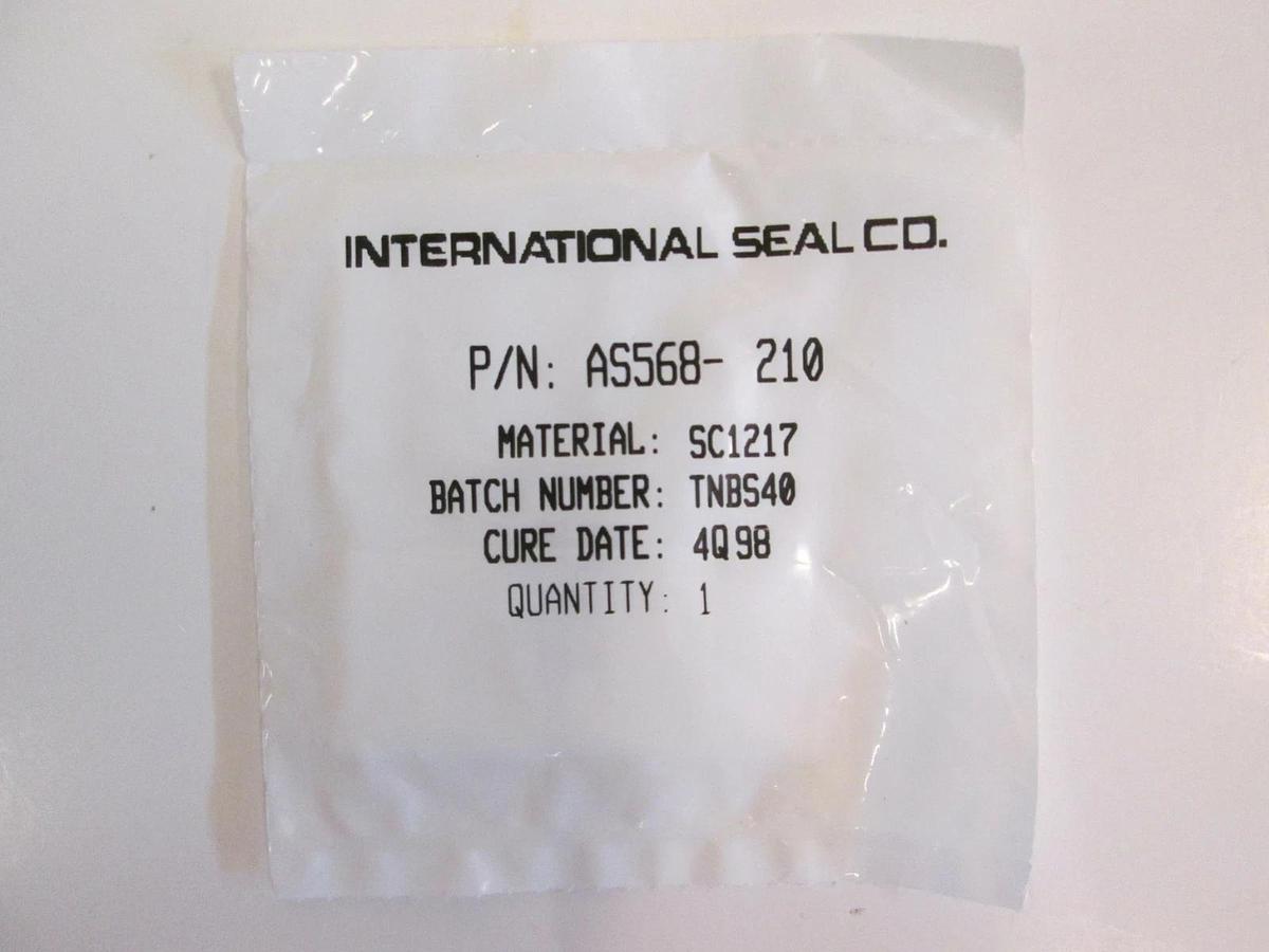 Used International Seal Co, AS568-210, White, SC1217, O-Ring Lot of 33