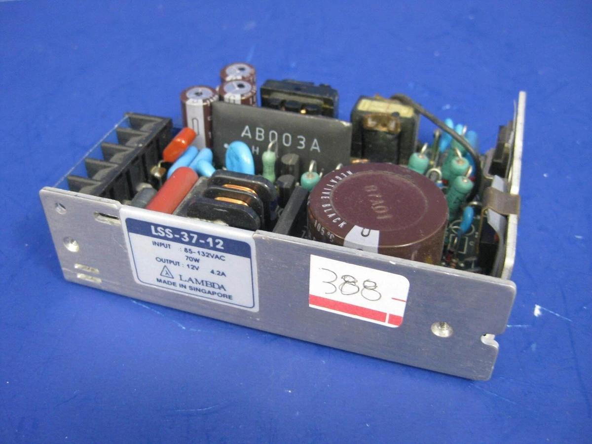 Used Lambda LSS-37-12 Power Supply, Input: 85-132VAC 70W, Output: 12V, 4.2A, Used