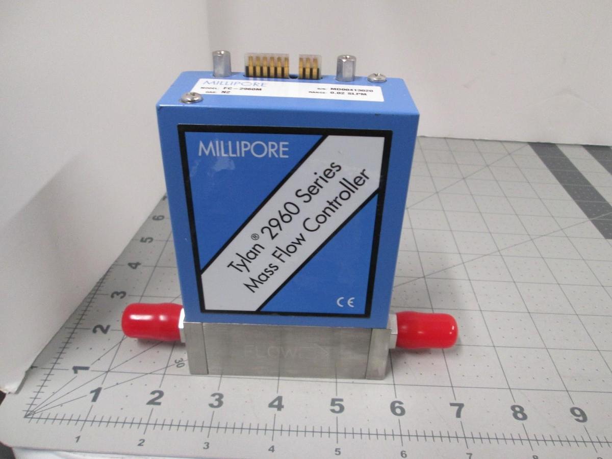 Millipore, FC-2960M, N2. 0.02 SLPM, Mass Flow Controller, New