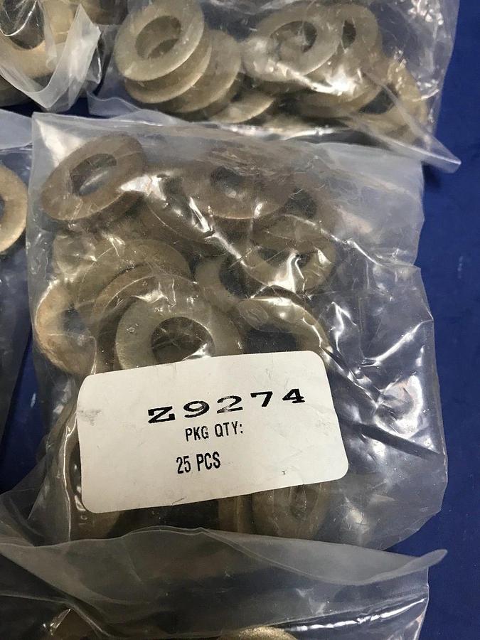 Z9274 Flat Washer, Yellow Zinc, for 1/2" Screw, Lot of 417
