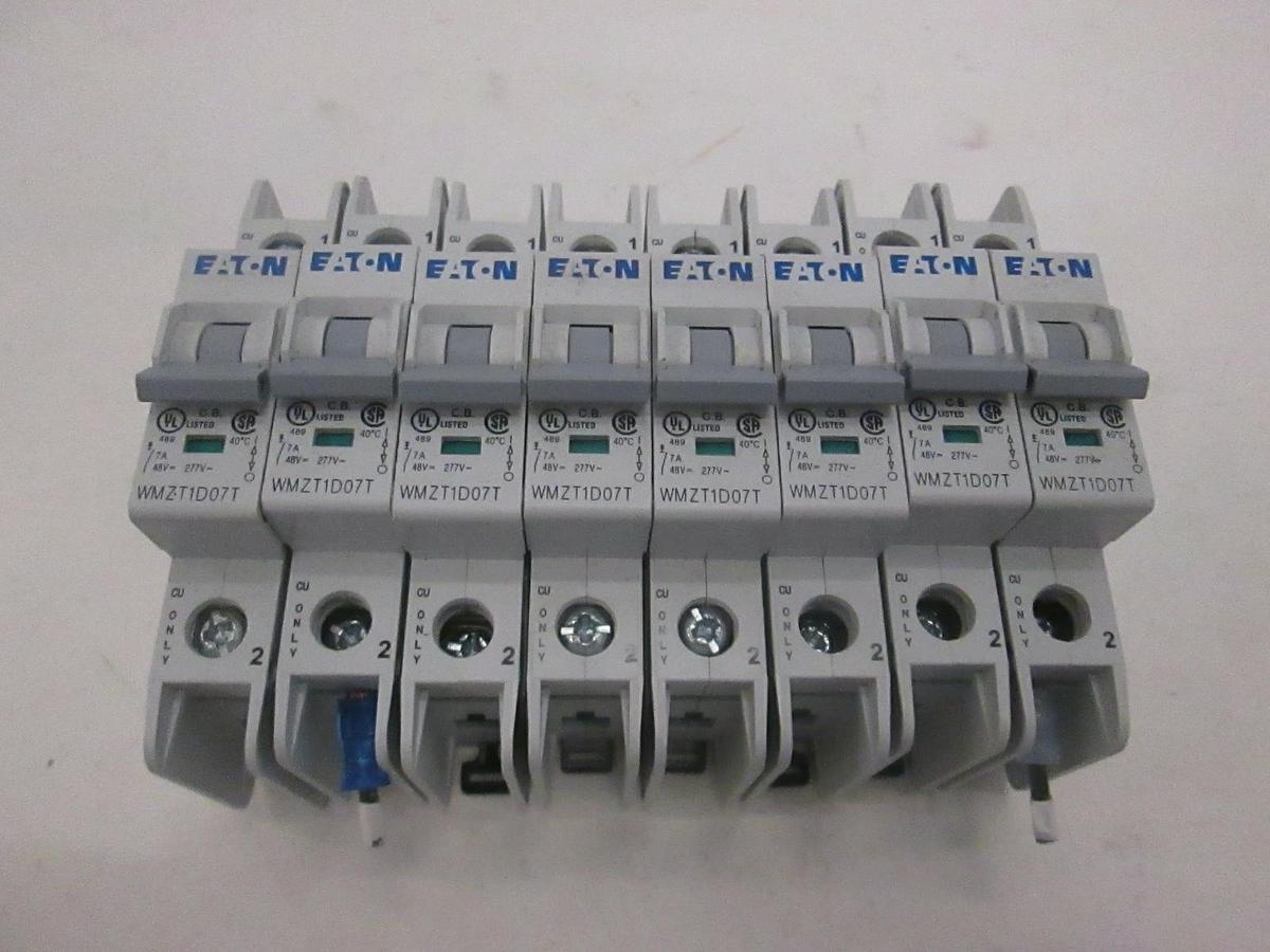 Used Eaton, WMZT1D07T, Circuit Breaker, Used, Lot of 8