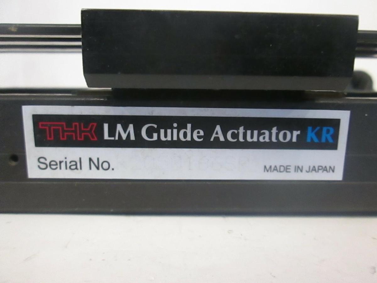 Used THK LM Guide Actuator KR w/ Simple Servo Motor 524-20-312B, Used