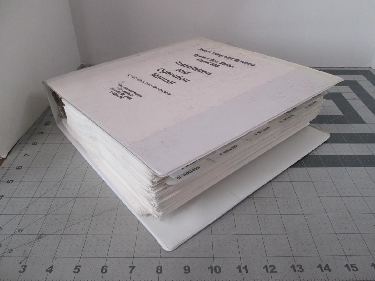 Used Matrix, Installation and Operation Manual For Model 303, Used