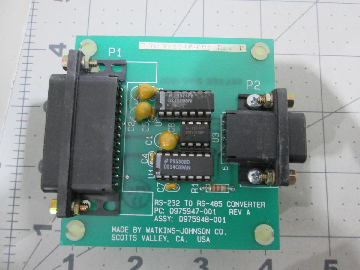 Used Watkins Johnson, D975947-001, Converter PCB Assy, Used