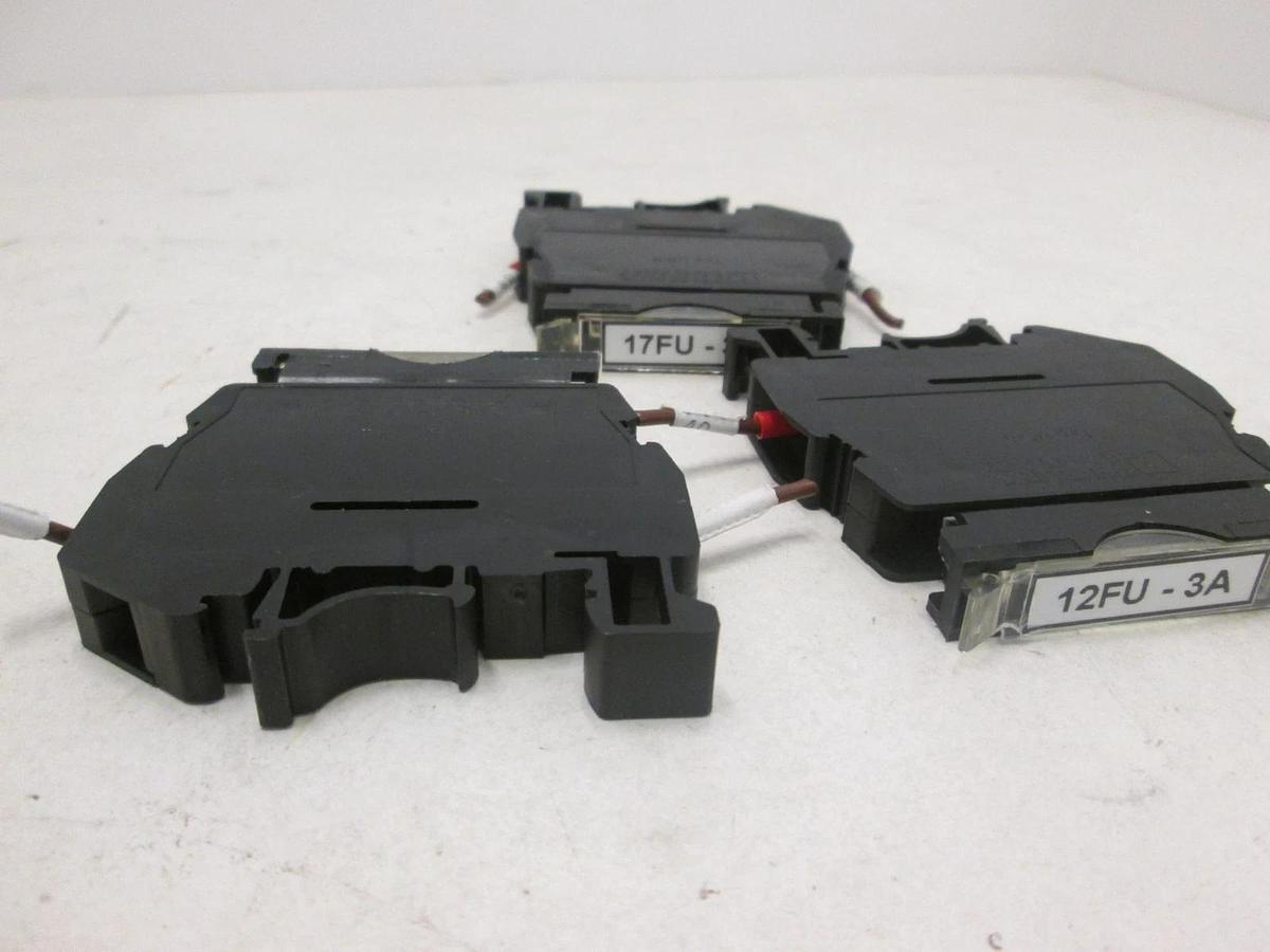 Used Phoenix Contact, Type USIG, Terminal Fuse Block, 3A, Used, Lot of 3