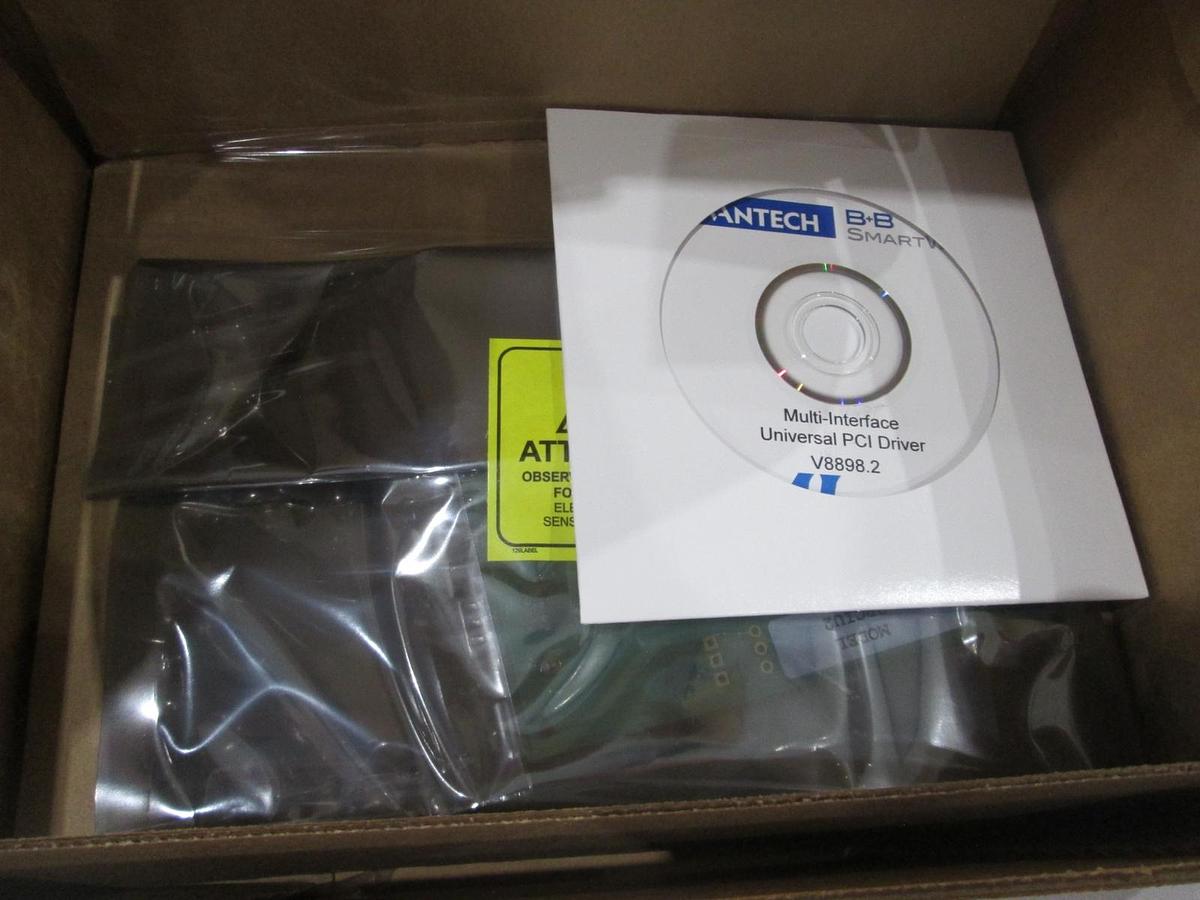 Used Advantech, BB-3PCIU2, B+B SmartWorx, Multi-Interface PCI Driver, New